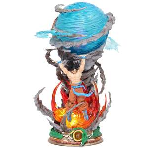 Modellino Assemblabile in PVC di <span class=keywords><strong>Goku</strong></span> Super Saiyan con Spirit Bomb, Statuetta da Collezione, Regalo per Amici - Product Image 5