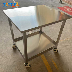 Banco de Trabajo de Acero Inoxidable Resistente Multifuncional con Estante Superior - Product Image 2