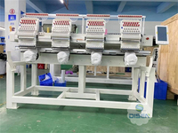 Nouvelle machine à broder informatisée à 4 têtes, 1200 tr/min, pour usage domestique, personnalisation de casquettes, chenille, sequins, enfilage automatique
