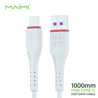 Kabel Data USB 3 in 1 Maimi X16 1M 5A Pengisian Daya Super Cepat Tahan Lipat 1m untuk iPhone Micro Type-c