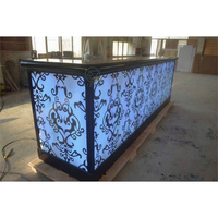 Mobilier de bar de qualité supérieure Mobilier commercial personnalisé Comptoir de bar à led de luxe Comptoir DJ pour discothèque Cocktail Vin Pub