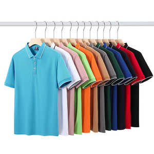 Plus Size Men's Color Block Polo Shirt Short Sleeve With Collar Work Uniform Custom Logo Printing S To 6XL - Product Image 2