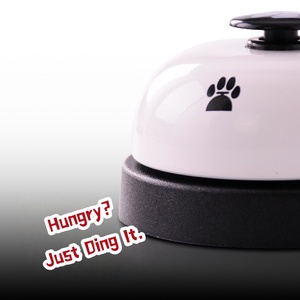 Con Chó Đồ chơi Vật nuôi chuông đào tạo chuông responder Puppy ăn kim loại bữa ăn Chuông Mèo con chó vòng cung cấp vật nuôi tương tác đào tạo thực phẩm trung chuyển - Product Image 5