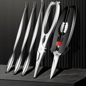304 Stainless Steel <b>Crab</b> Tool Set Heavy Duty Seafood Tools For <b>Crabs</b> And Shellfish - Product Image 1