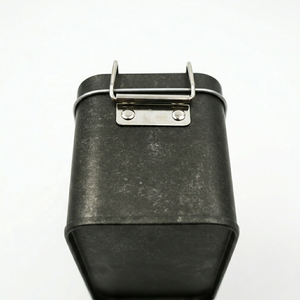 Wholesale Rectangular Double Clasp Tinplate <b>Box</b> Antique Black <b>Metal</b> Tin Can For Pineapple Pastry Biscuit Dessert Gift Packing - Product Image 4