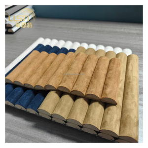 Panel de pared de chapa de gamuza, decoración de interiores <span class=keywords><strong>para</strong></span> el hogar, <span class=keywords><strong>pegatinas</strong></span> flexibles <span class=keywords><strong>para</strong></span> pared, revestimiento de pared, panel de madera - Product Image 1