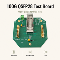 JXJY007 100G QSFP28 Carte de test et kits de développement pour la surveillance DDM et le test de l'intégrité du signal des transceivers optiques