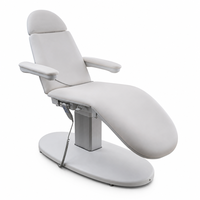 Cama de Belleza Eléctrica de 3 Motores con Respaldo y Reposapiés, Base Metálica, Capacidad de Carga de 200 kg, Control Remoto, Altura Ajustable, para Salón de Belleza y Spa