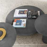 Vente chaude Table à thé Table d'appoint de salon minimaliste Table basse ronde en forme de champignon