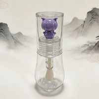 Tube vide transparent pour brillant à lèvres, 15 ml, en ABS, avec grande brosse, directement de l'usine, accepte logo et couleur personnalisés
