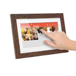 IPS HD 터치 스크린 원격 제어가 있는 스마트 포토 프레임 앱 및 이메일을 통해 사진 및 비디오 공유, 조부모를위한 선물