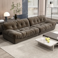 Nouveau canapé moderne de luxe, design simple, revêtement en tissu de lin, prix d'usine, canapé modulaire pour salon