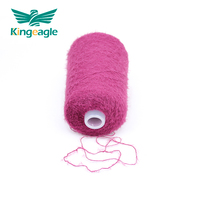 King eagle Großhandel Soft 2cm 100% Polyester Fancy Nerz Garn zum Stricken