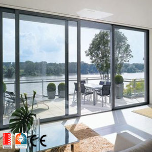 Heavy-Duty commerciale moderno efficiente dal punto di vista energetico porta da ufficio vetrino esterno grande Patio scorrevole <span class=keywords><strong>porte</strong></span> <span class=keywords><strong>e</strong></span> finestre per la casa - Product Image 1