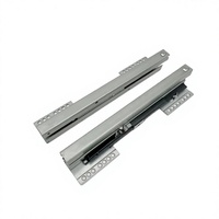 Glissière de tiroir dissimulée en tôle galvanisée OEM ODM moderne, à extension complète, fonctionnement silencieux, capacité de charge 31-50 kg, pour cuisine et salle à manger