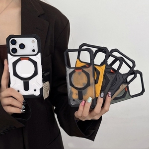 เคสโทรศัพท์มือถือคุณภาพสูง ยี่ห้อ UA ดีไซน์เนอร์ พร้อมขาตั้งแม่เหล็ก สำหรับ 17 Air 16 15 pro max ป้องกันแรงกระแทก พร้อมฝาครอบแบบเกราะ - Product Image 2