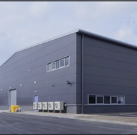Nave Industrial Prefabricada de Acero de Alta Resistencia con Estructura Metálica de Vigas H según Norma ASTM para la Construcción de Hangares Industriales