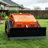 Pengiriman Gratis Murah 600mm 21IN Mesin Pemotong Rumput Robot RC Beroda Rantai Bensin Starter Elektrik untuk Lereng dengan Remote Control