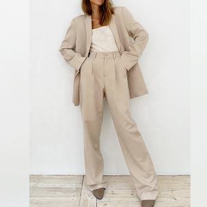 <span class=keywords><strong>Traje</strong></span> <span class=keywords><strong>de</strong></span> Lino para Mujer, Blazer Cruzado con Pantalones, Trajes <span class=keywords><strong>de</strong></span> Negocios para Mujer, Blazer <span class=keywords><strong>de</strong></span> Lino Extra Grande - Product Image 3