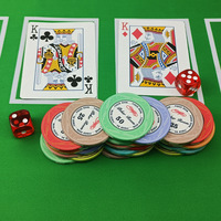 Jetons de poker en céramique personnalisés avec logo, en ABS vierge, vente en gros d'usine à bas prix