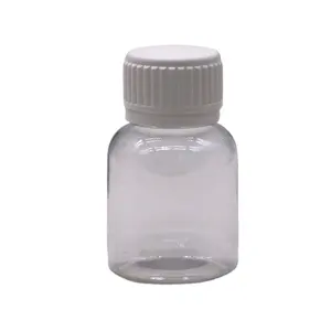 Бесплатный образец, 50 мл, бутылка сиропа от кашля для смазки масла, контейнер для хранения жидкости для полости рта с прозрачной защитной крышкой