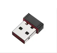 MT7601 Mini USB Nhỏ Nhỏ Không Dây Card Mạng Máy Tính Để Bàn PC Xách Tay WIFI Thu 802.11n Cạnh Màu Đỏ