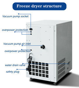 Industriële Vacuüm Vriesdroogapparatuur 8Kg 10Kg Lyofilisator Fruit Groenten Voedsel Vriesdroger Machine Met Plc Scherm - Product Image 3
