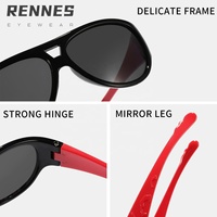 2025 haute qualité Double pont Aviation lunettes de soleil pour garçons filles UV 400 sport lunettes de soleil PC plastique à la mode de haute qualité