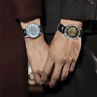 Montre mécanique automatique Winner 454G, style business, cadeau de charme pour homme, résistante à l'eau, montre tendance pour homme, cadeau pour le patron