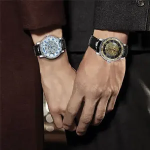 Montre mécanique automatique Winner 454G, élégante et résistante à l'eau, idéale pour homme d'affaires, cadeau de charme, montre tendance pour homme, modèle très prisé pour les patrons. - Product Image 6