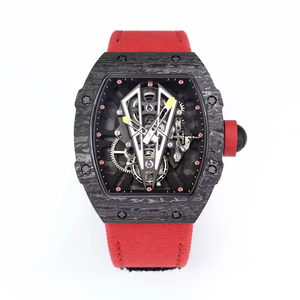 Montre mécanique automatique squelette pour homme 2703, boîtier en fibre de carbone, verre saphir, montre-bracelet de luxe, vente chaude 2026, OEM - Product Image 1