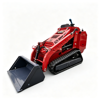 Loader Skid Steer Kompak Langsung dari Pabrik, Mini Skid Steer Track Loader dengan Mobilitas Fleksibel untuk Lokasi Kerja Sempit