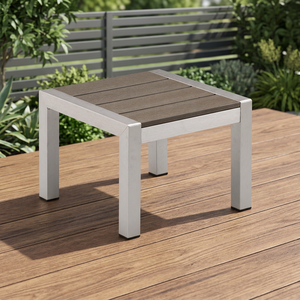 Modern <b>Aluminum</b> Outdoor Side <b>Table</b> for Warehouse- Use - Product Image 3