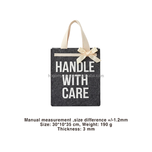 Bolsa de Compras Moderna y Duradera de Fieltro PET Cuadrada Personalizada, Resistente al Uso Regular para Compras, Bolsa Promocional - Product Image 2