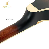 Mandoline KIRSTEN OEM personnalisée en gros, corps plein, table en épicéa mat, 28 pouces, style A, dos et éclisses en acajou massif, pour étudiant
