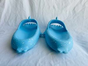 H008 Pantofole Blu con Stampa Animalier, Fodera in Peluche EVA, Punta Chiusa, Suola 35MM, Scarpe da Donna per Tutte le Stagioni - Product Image 5