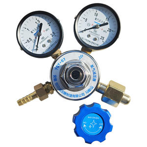 Vanne de cylindre de gaz haute pression à double manomètre YQY-06/07/08 pour GPL et hélium, oxygène, acétylène, vanne de réduction de pression - Product Image 2