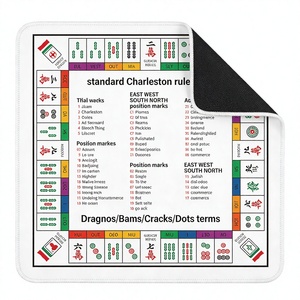 <span class=keywords><strong>Tapis</strong></span> de Mahjong Américain Personnalisable Antidérapant, Réduction du Bruit, Imperméable, en Caoutchouc, pour la Maison, les Voyages, les Fêtes, OEM, ODM, Vente en Gros - Product Image 1