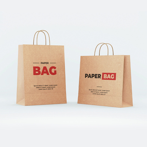 Bolsas de Papel Kraft Personalizadas con Impresión Offset, Asas Retorcidas, Reciclables, para Empaquetado de Compras Comerciales - Product Image 3