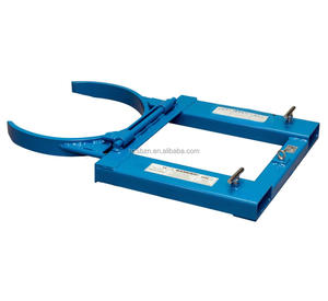 Pinza de tambor montada en carretilla elevadora o deslizante, brazos plegables con bisagras, capacidad de 1500lbs para tambores de 55 galones, producto elevador de tambor de 22,4'' - Product Image 4
