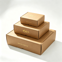 Boîtes d'expédition personnalisées avec logo double impression, en papier kraft, pour envoi postal, emballage en carton ondulé pour vêtements