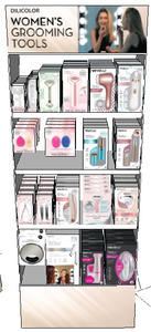 制造商流行设计环保瓦楞纸货架地板展示化妆品商店 - Product Image 6