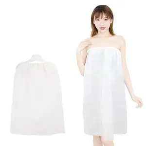 Спа-саронг, массажное платье, полипропиленовый одноразовый банный халат, банное платье без бретелек для спа, косметическая сауна