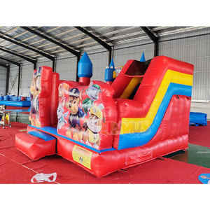 Castillo Inflable <span class=keywords><strong>de</strong></span> PVC para Niños, Castillo Hinchable con Tobogán, Ideal para Fiestas y Eventos Comerciales al Aire Libre - Product Image 2