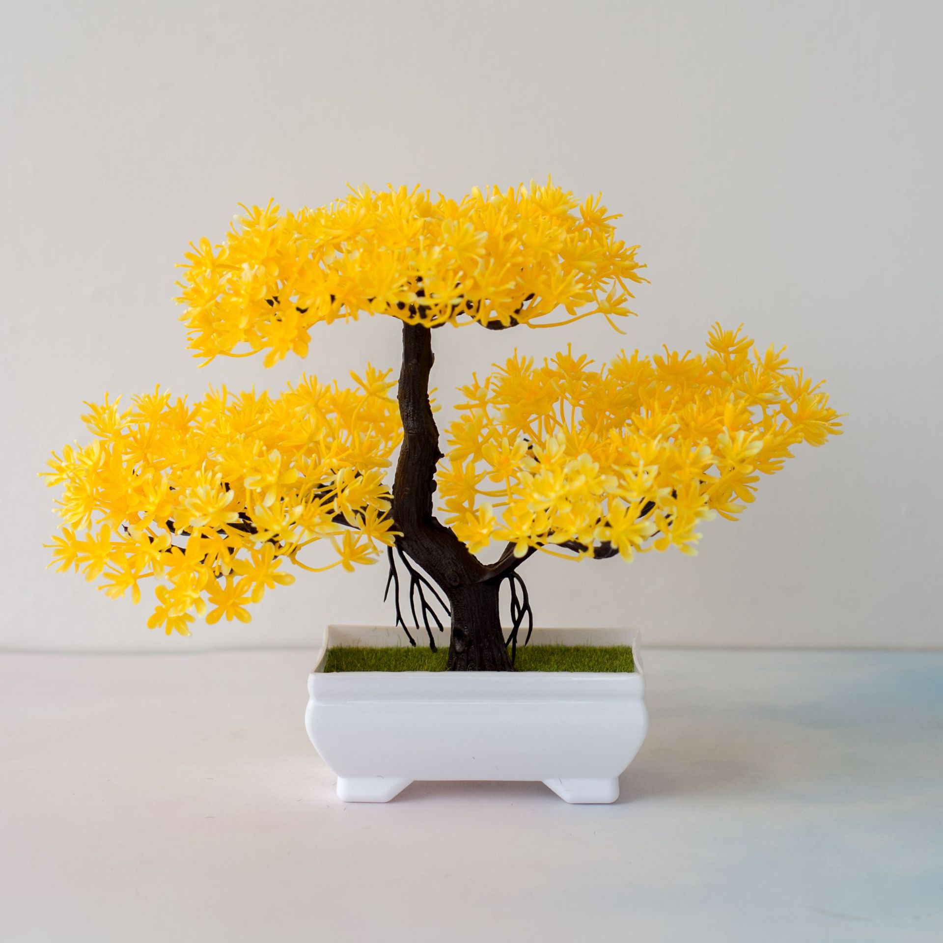 Albero Di Arancio Artificiale Bonsai In Vaso - Pianta Finta Con Frutti - Decorazione Portafortuna Per Casa, Ufficio E Matrimoni (18x30 Cm)