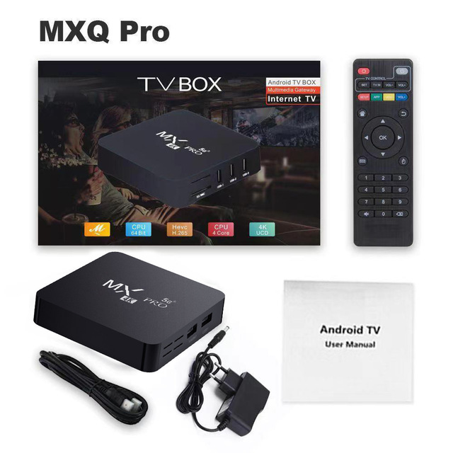 MXQ PRO TV BOX Android S905L 2.4G&5G WiFi Original Quad Core Youtube Media Player Mxq Pro 4K Set Top Box IPTV YouTube