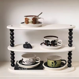 Finnish Medieval Floral Pattern Sustainable Ceramic Hand-Painted Coffee <b>Mug</b> & Saucer Set with Gift <b>Box</b> - Product Image 2