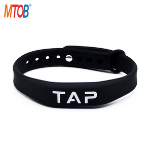 수영장 용 프로그래밍 가능한 실리콘 팔찌 재사용 가능한 방수 <span class=keywords><strong>RFID</strong></span> 팔찌 <span class=keywords><strong>RFID</strong></span> 팔찌 - Product Image 3