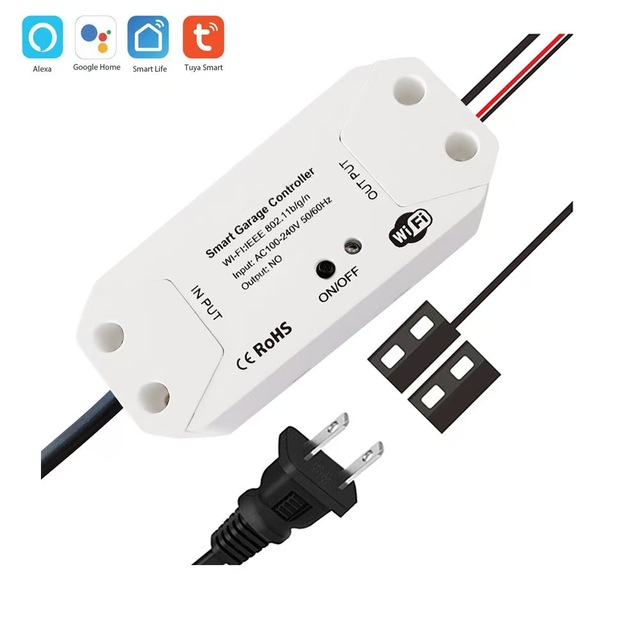 Smart Garage Door Opener WiFi Controller App Control Via Android Tuya Smartlife Google Home for 3G TFT Display USB Powered