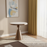 Table basse de luxe en acier inoxydable doré blanc, durable, moderne, écologique, facile à nettoyer, avec socle en marbre, pour salon